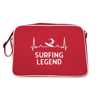 Surfer Surfer Funny Sniffer Cadeau - Sac Retro - rouge/blanc - Dos