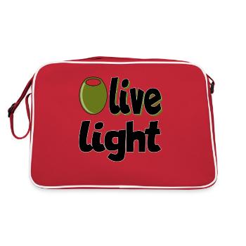 Olive LIght - Sac Retro - rouge/blanc - Dos