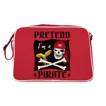 Pretend I'ma Pirate - Retro Bag - red/white - Back
