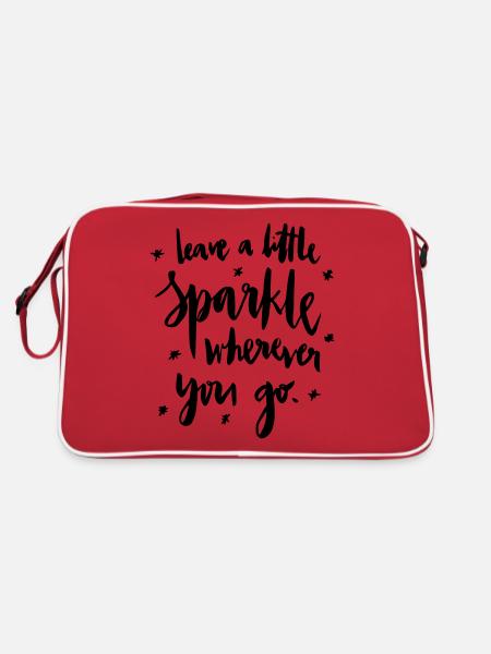 Laisse un petit éclat: D - Sac Retro - rouge/blanc - Dos