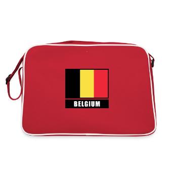 Drapeau Belgique Drapeau belge Bruxelles Anvers - Sac Retro - rouge/blanc - Dos