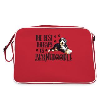 Bernedoodle - Retro Bag - red/white - Back