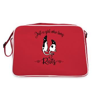 Pet Rat - Retro Bag - red/white - Back