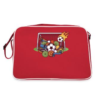 Football EM WM Tor Liga Party - Sac Retro - rouge/blanc - Dos
