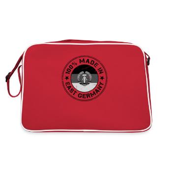 RDA Made in East Germany flag stamp stamp - Sac Retro - rouge/blanc - Dos