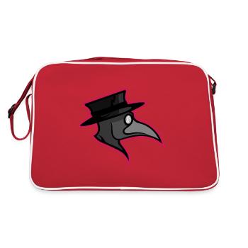 Plague Raven Plague Corona Covid 19 cadeau drôle - Sac Retro - rouge/blanc - Dos