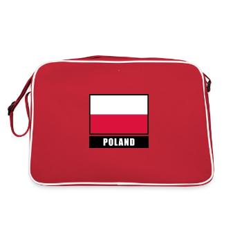 Poland Polish Flag Flag - Retro Bag - red/white - Back