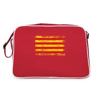 Catalogne drapeau catalan drapeau utilisé look - Sac Retro - rouge/blanc - Dos