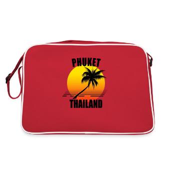 Phuket Thailand sunset - Retro Bag - red/white - Back