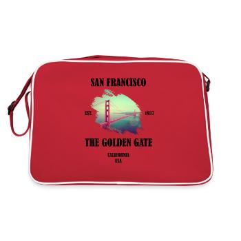San Francisco Californie États-Unis - Sac Retro - rouge/blanc - Dos