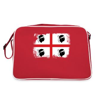 Sardinia Sardegna Flag Sardinia - Retro Bag - red/white - Back