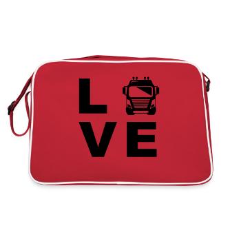 LOVE Truck Driver LOVE Driver Truck Driver - Retro Bag - red/white - Back
