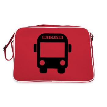 Bus Driver - Kids School Bus Driver Bus Driver - Retro Bag - red/white - Back