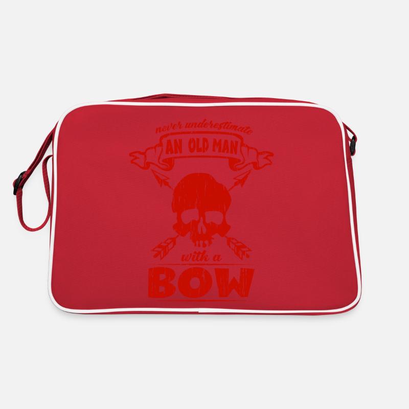 Bogensport Bogenschießen Alter Mann Bogenschütze Retro Tasche