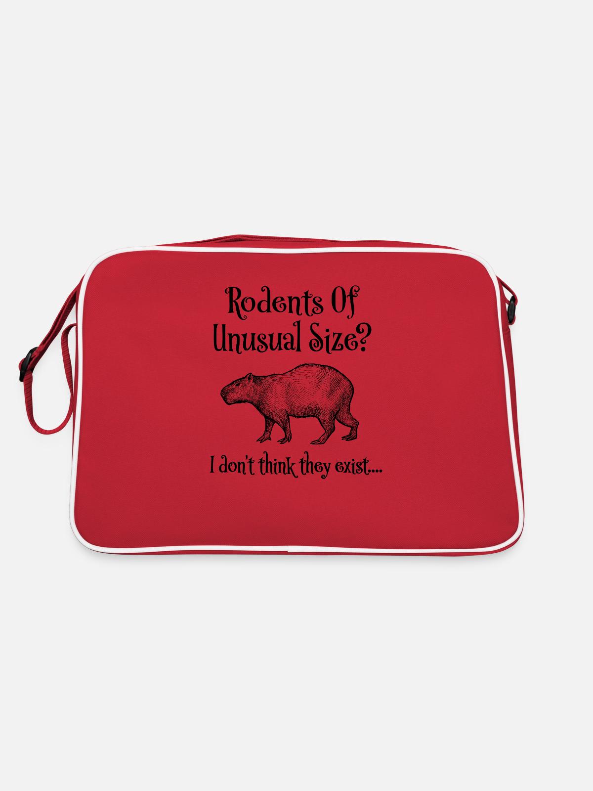 Capybara - Retro Bag - red/white - Back