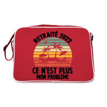 Retraité 2022 Vacances Humour Retirement Cadeau - Sac Retro - rouge/blanc - Dos