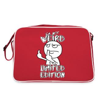 Cartoon Middle Finger - Limited Edition - Saying - Retro Bag - red/white - Back