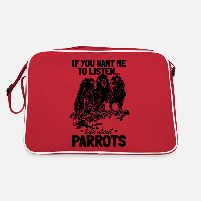 Lustiger Papagei I Wenn du willst, dass ich Retro Tasche