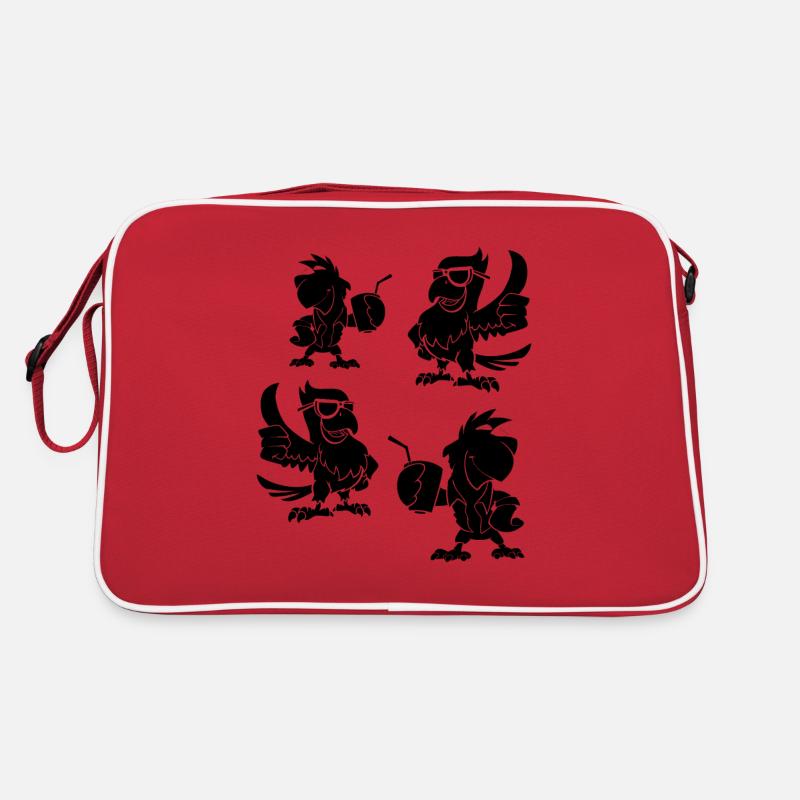 Parrot Birds Sunglasses Cool Parrot Birds & Retro Bag