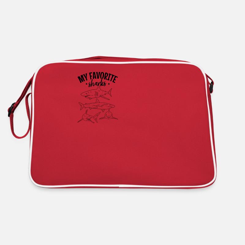 Sharkfish Mes requins préférés Grand requin blanc Sac Retro