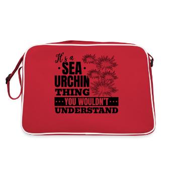 Sea Urchins - It's a matter with sea urchins that you - Retro Bag - red/white - Back