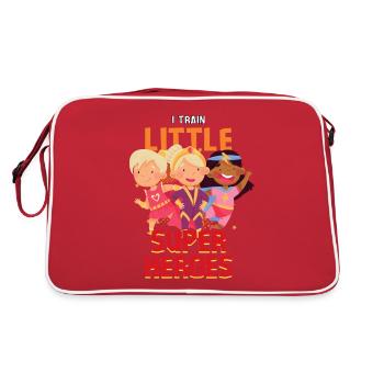 Une formatrice d’enseignants de maternelle éduque des petits super-héros - Sac Retro - rouge/blanc - Dos