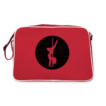 Pole Dance Silhouette Pole Dancer Pole - Sac Retro - rouge/blanc - Dos
