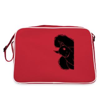 Écureuil — Drôle d’écureuil, mignon - Sac Retro - rouge/blanc - Dos