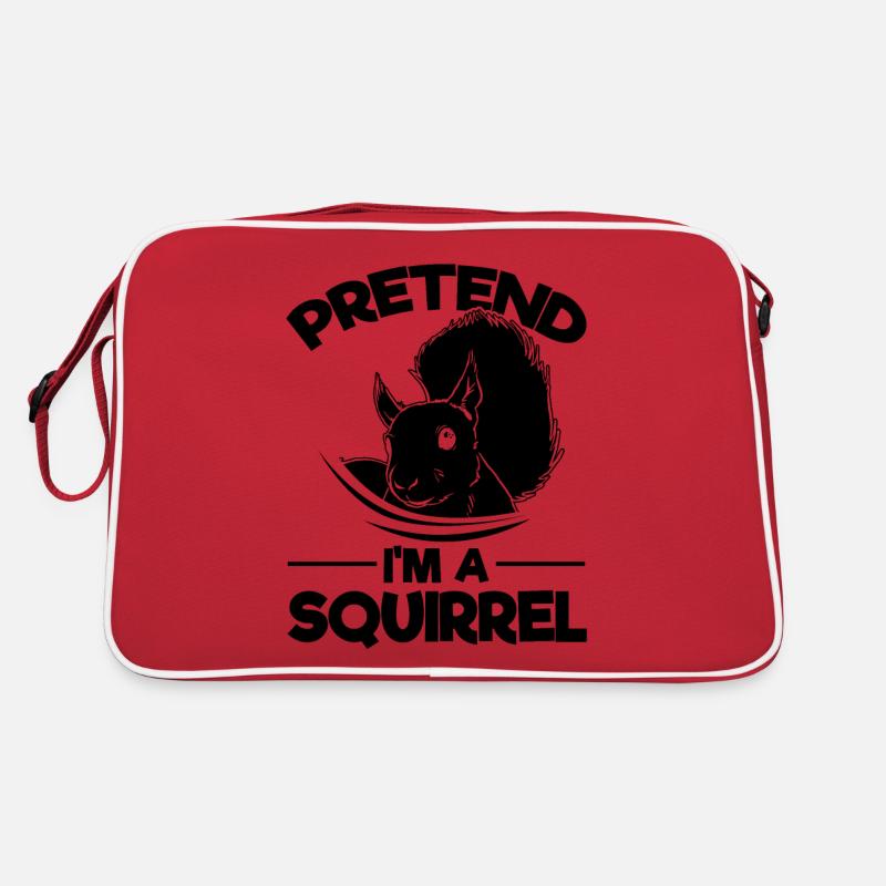 Tut End I'm A Squirrel Lover Süßes Eichhörnchen Retro Tasche