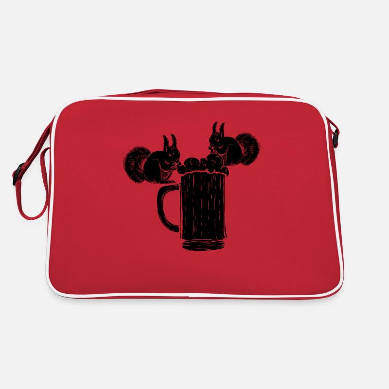 Funny squirrel, funny squirrel that Retro Bag