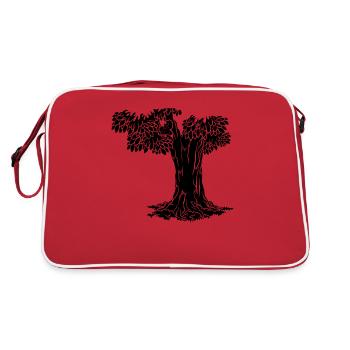 Funny squirrel, squirrel, - Retro Bag - red/white - Back