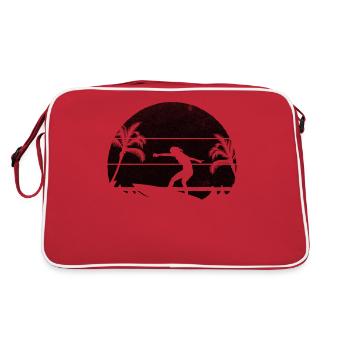 Surf Surfeur d’eau Lady Surf Surfboard - Sac Retro - rouge/blanc - Dos