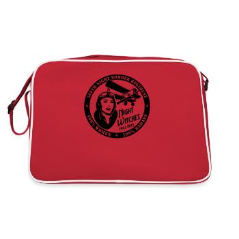 Nachthexen - Retro Tasche - Rot/Weiß - Hinten
