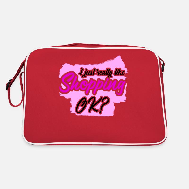 Shopping - Retro Bag - red/white
