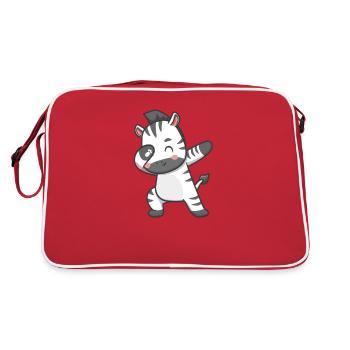 Zebra - Retro Bag - red/white - Back