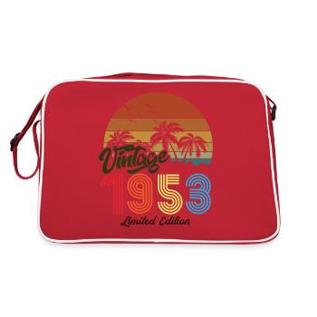 Vintage unique copy 1953 Limited edition - Retro Bag - red/white - Back