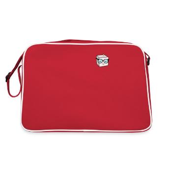Sweet Sugar Sugar Cube Pocket Design - Retro Bag - red/white - Back