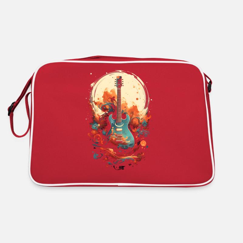 Guitar Moon Color Retro Bag