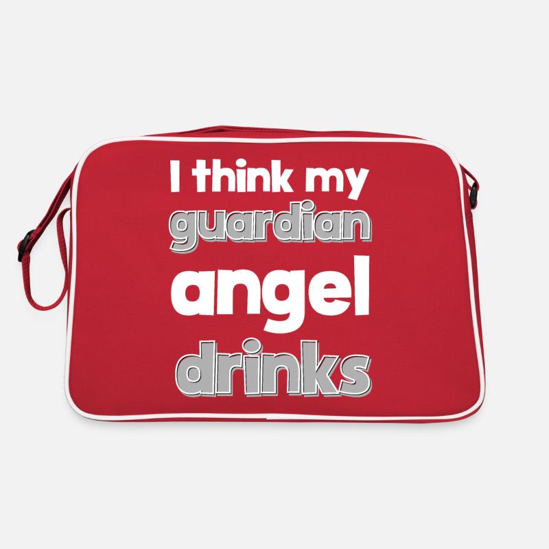 Je pense que mon ange gardien boit Sac Retro