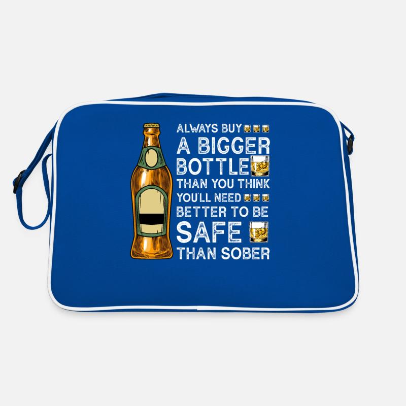 Achetez toujours une bouteille plus grande, merci de penser Sac Retro
