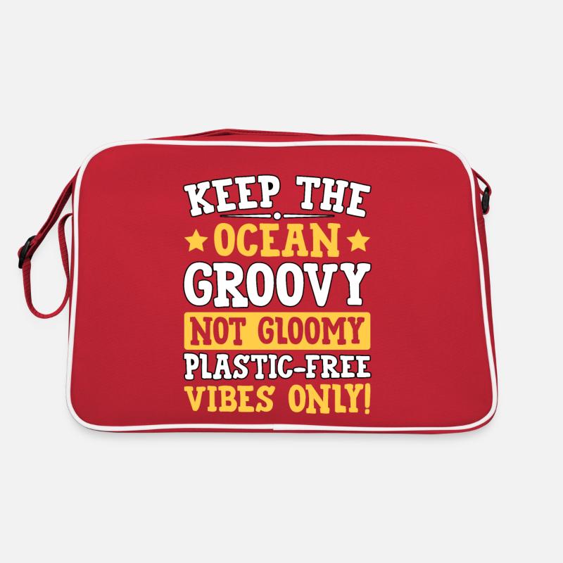 Keep the Ocean groovy not gloomy plastic-free Retro Bag