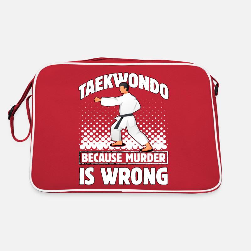 Taekwondo parce que le meurtre est mal Sac Retro