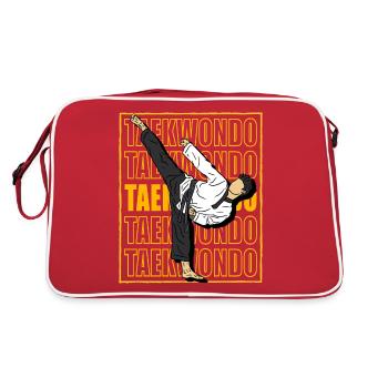 Taekwondo - Sac Retro - rouge/blanc - Dos