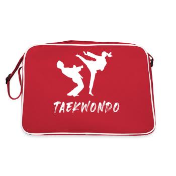 Taekwondo - Sac Retro - rouge/blanc - Dos