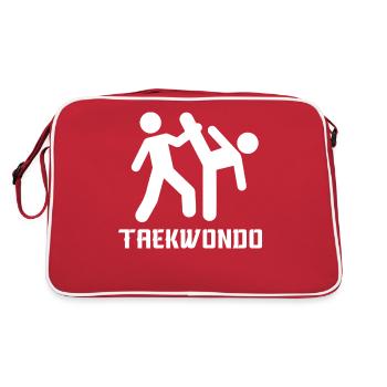 Taekwondo - Sac Retro - rouge/blanc - Dos