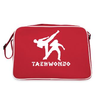 Taekwondo - Sac Retro - rouge/blanc - Dos