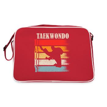 Taekwondo papa - Sac Retro - rouge/blanc - Dos