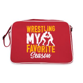 La lutte est ma saison préférée - Sac Retro - rouge/blanc - Dos