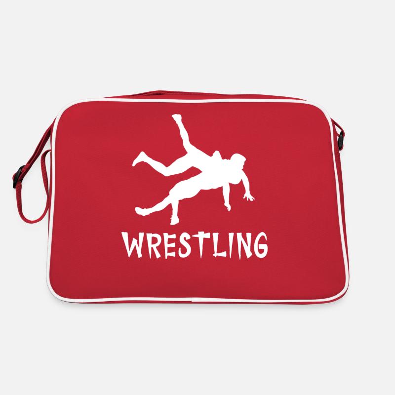 Wrestling - Retro Tasche - Rot/Weiß