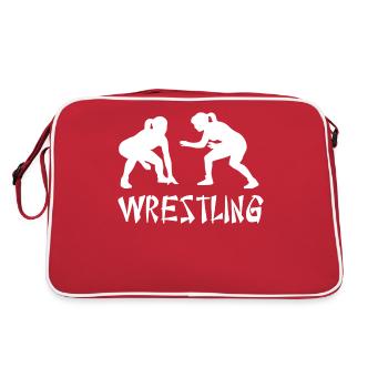 Wrestling Women Girls - Retro Bag - red/white - Back